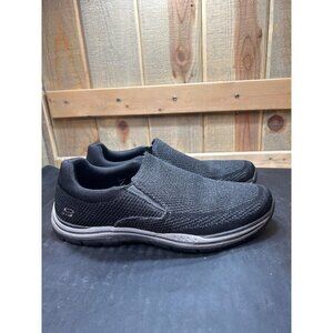 Skechers Mens Relaxed Fit Air-Cooled Memory Foam Slip-On Shoes Size 11 Black